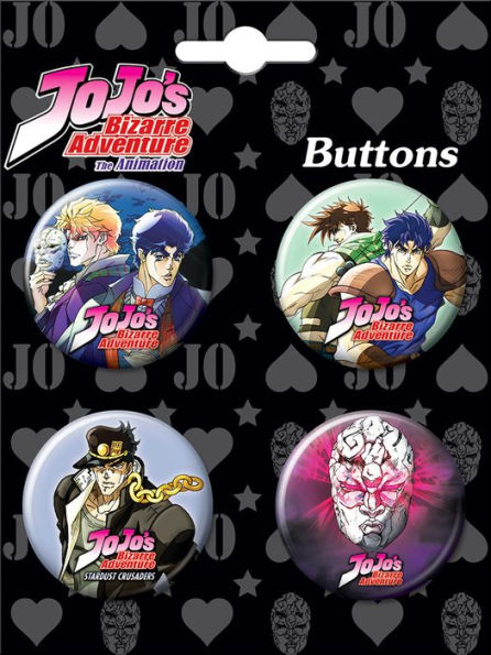 JoJo's Bizarre Adventure Carded Set of Four 1.25