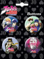 JoJo's Bizarre Adventure Carded Set of Four 1.25
