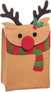 Title: Reindeer Felt Bag, Small