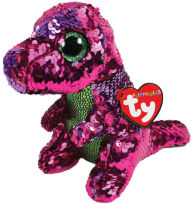 Title: Ty Flippables-Stompy - Pink/Green Sequin Dinosaur Regular 6