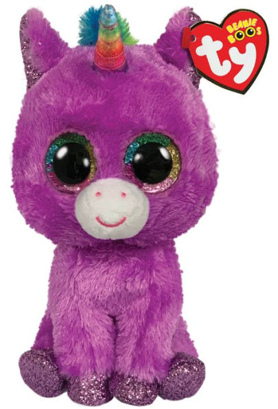 Ty Beanie Boos - Rosette the Purple Unicorn - 6