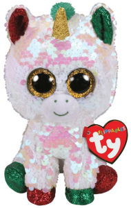 Ty Beanie Boos - Stardust the Sequin Christmas Unicorn - 6