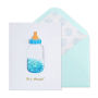 Blue Bottle Baby Card