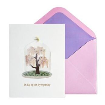 Sympathy Card EMBL Weeping Willow Atrium