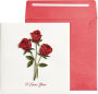 Valentine's Day Greet Card Quilling Roses I Love You