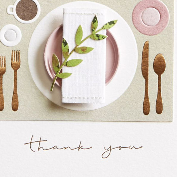 Thank You Card Table Setting