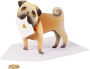 Alternative view 2 of Blank Greeting Card Pug With Letter