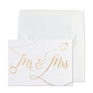 Title: Wedding Card LTP/FOIL Mr & Mrs Script