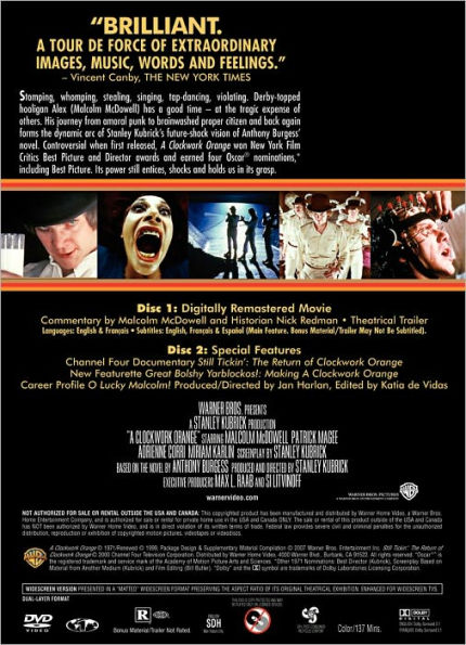 A Clockwork Orange [Special Edition] [2 Discs]