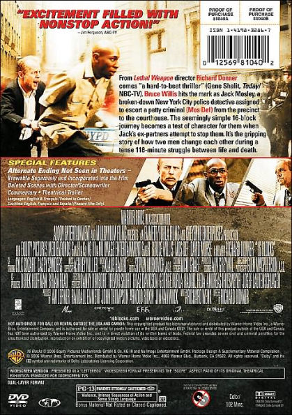  16 Blocks (Widescreen) : Bruce Willis: Movies & TV