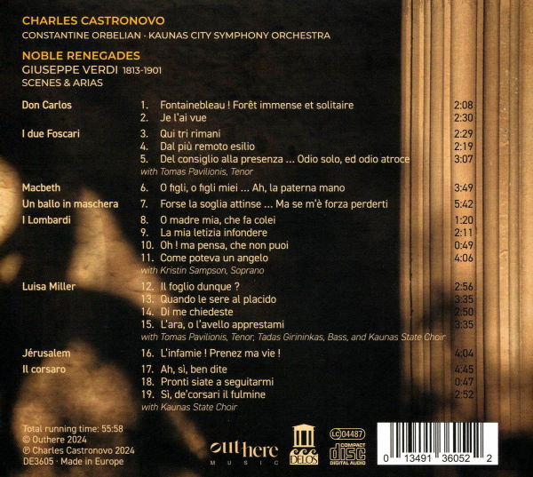 Noble Renegades: Verdi Scenes & Arias