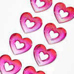 Alternative view 1 of Ombre Heart Stickers