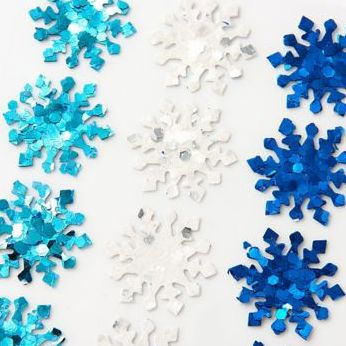 Chunky Glitter Snowflake Stickers