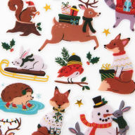 Title: Christmas Woodland Critters Stickers