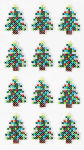 Alternative view 2 of Stitched Trees Stickers