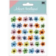 Title: Gem Flower Stickers