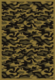 Title: Joy Carpets 1526C-05 Funky Camo Desert 5 ft.4 in. x 7 ft.8 in. 100 Pct. STAINMASTER Nylon Machine Tufted- Cut Pile Whimsy Rug