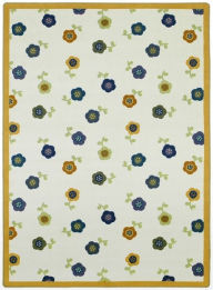 Title: Joy Carpets 1536B-01 Awesome Blossom Bold 3 ft.10 in. x 5 ft.4 in. 100 Pct. STAINMASTER Nylon Machine Tufted- Cut Pile Just for Kids Rug