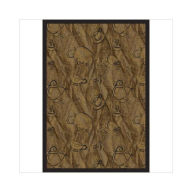 Title: Joy Carpets 1575B-01 Fresh Brew Mocha 3 ft.10 in. x 5 ft.4 in. 100 Pct. STAINMASTER Nylon Machine Tufted- Cut Pile Whimsy Rug