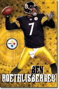 Title: Poster Pittsburgh Steelers Ben Roethlisberger Sports Poster Print - 2