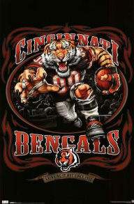 Title: Poster Cincinnati Bengals Mascot, Grinding It Out Since 1968 Sports P