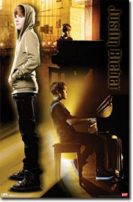 Title: Poster Justin Bieber Piano Music Poster Print - 22x34