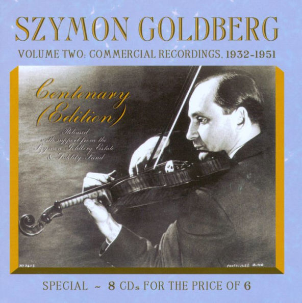 Szymon Goldberg Centenary Edition, Vol. 2: Commercial Recordings 1932-1951