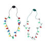 Holiday Light Up Necklace in Ornament Ball (Assorted)