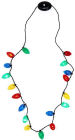 Alternative view 2 of Holiday Light Up Necklace in Ornament Ball (Assorted)