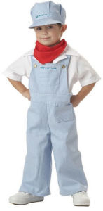 Title: Amtrak Train Engineer Toddler Costume: Size 3-4