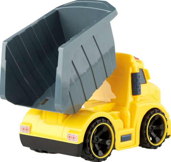 Kidoozie Lights N' Sounds Dump Truck, Friction Powered, Working Dump Bin For Ages 3+