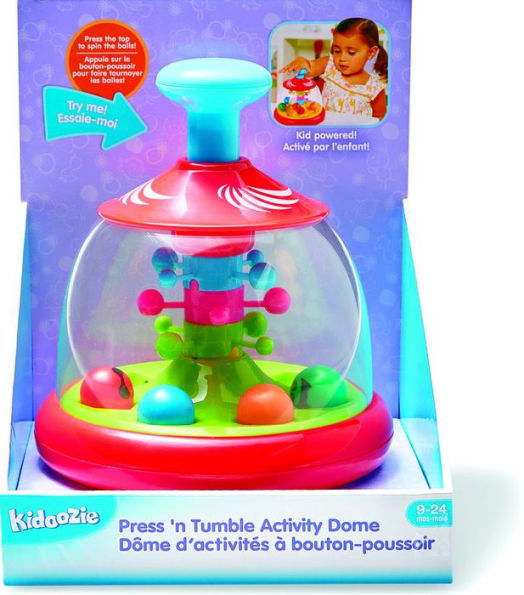 Kidoozie Press 'n Tumble Activity Dome, Toys Tumble, Colorful Spinning Faces, For Children 6+ months