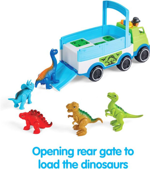 Kidoozie Dino Adventure Hauler. Dinosaur & Vehicle Play for your Toddler or Preschooler.