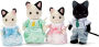 Calico Critters Tuxedo Cat Family