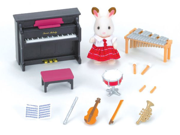 Calico Critters School Music Set, Dollhouse Playset with Figure and Accessories