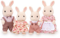 Calico Critters Sweeptea Rabbit Family, Set of 4 Collectible Doll Figures