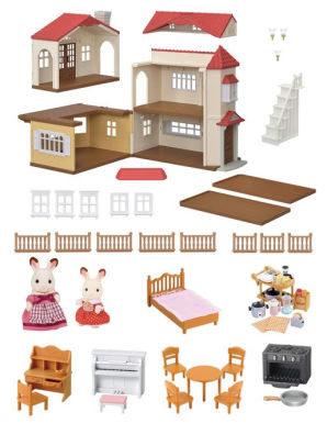 calico critters townhome gift set