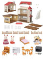 calico critters cloverleaf townhome gift set