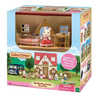 calico critters red roof country home gift set