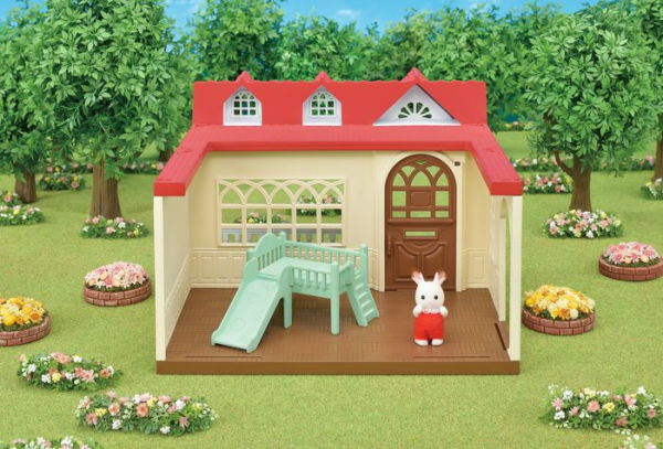 Calico Critters Sweet Raspberry Home, Dollhouse Playset with Figure and Furniture