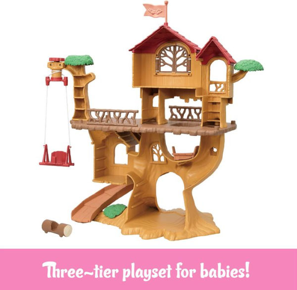 Calico Critters Adventure Treehouse Gift Set, Dollhouse Playset with Figure and Accessories