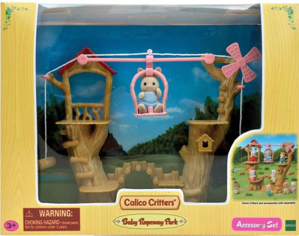 Calico Critters Baby Ropeway Park, Dollhouse Playset with Figure