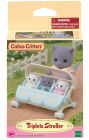 Alternative view 3 of Calico Critters Triplets Stroller, Dollhouse Accessory Set for Triplet Figures