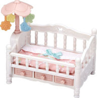 Title: Calico Critters Crib with Mobile, Dollhouse Furniture Set with 
