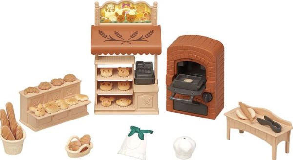 Calico Critters Bakery Shop Starter Set, Dollhouse Playset with Furniture and Accessories