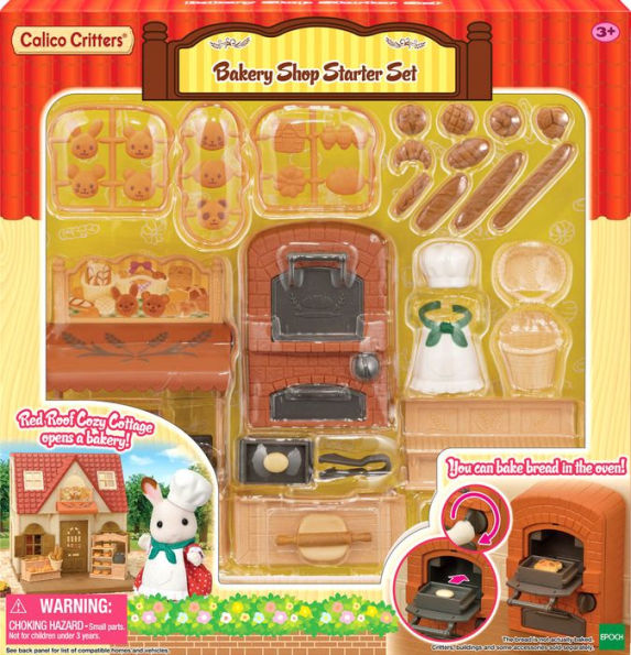 Calico Critters Bakery Shop Starter Set, Dollhouse Playset with Furniture and Accessories