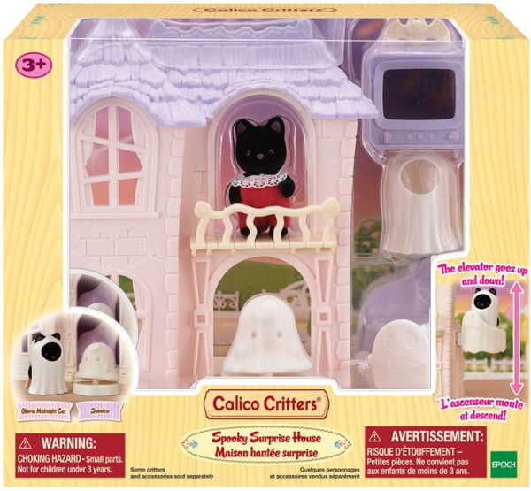 Calico Critters Spooky Surprise House, Dollhouse Playset with Collectible Doll Figure