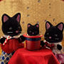 Alternative view 3 of Calico Critters Midnight Cat Family, Set of 4 Collectible Doll Figures