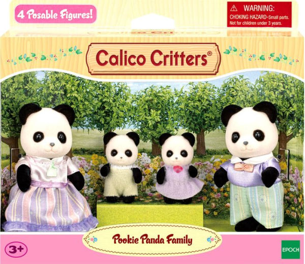 Calico Critters Sylvanian Families Panda Bear Family Lot As Seen