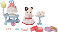 Title: Calico Critters Tuxedo Cat Girl's Party Time Playset, Dollhouse Playset with Figure and Accessories